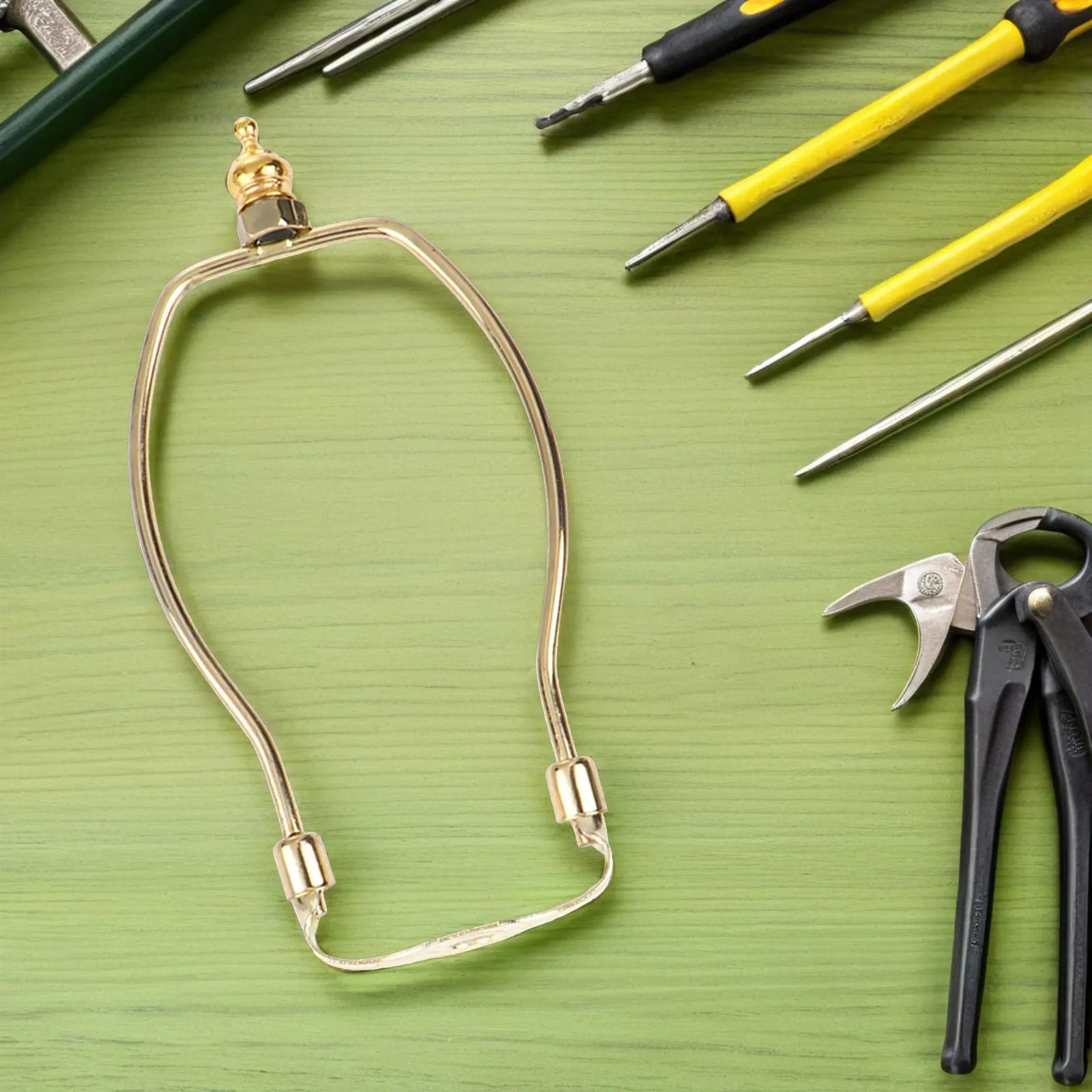 

Комплект из 2 металлических держателей для абажуров, устойчивые кронштейны для настольных и напольных хрустальных ламп, аксессуары для абажуров