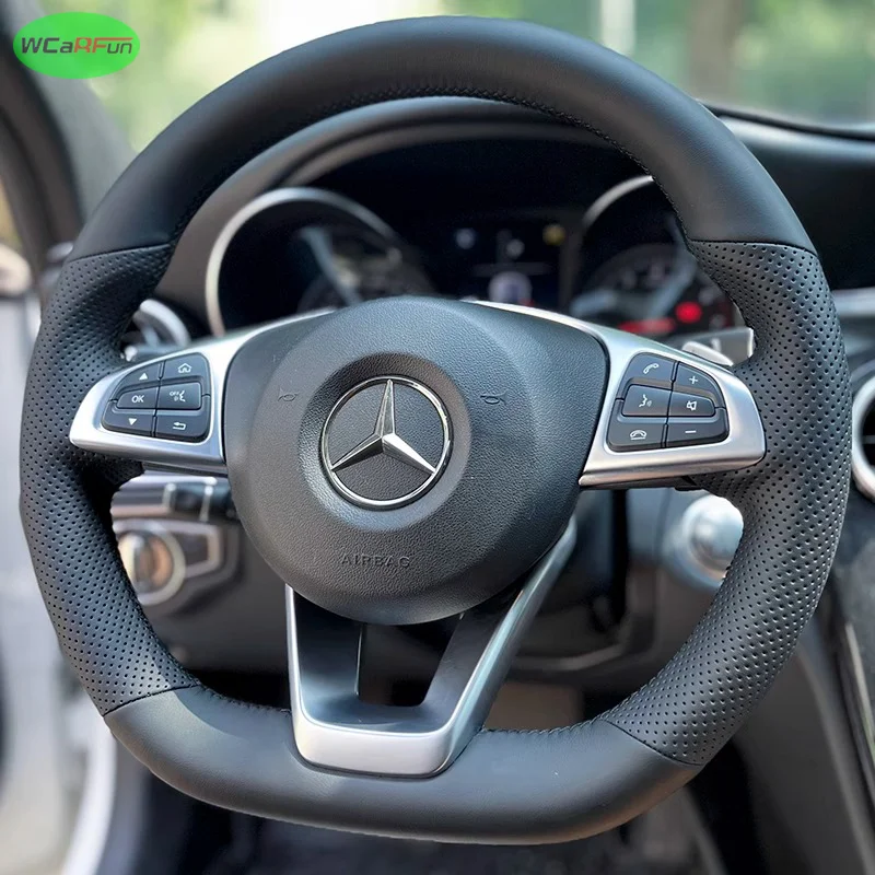 Car Steering Wheel Leather Cover for Mercedes benz GLE 43 W205 C43 C117 X156 C218 W213 C253 X253 W166 W222 R172 R231