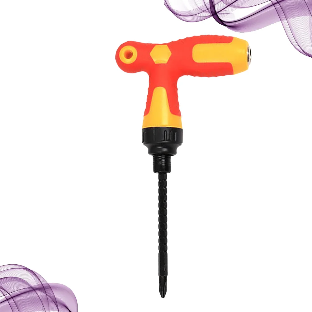 

Multi Function Screwdriver T Handle Reversible Ratcheting Bit Holder Telescopic Extension Rod Multi Use Tool Hand Tools
