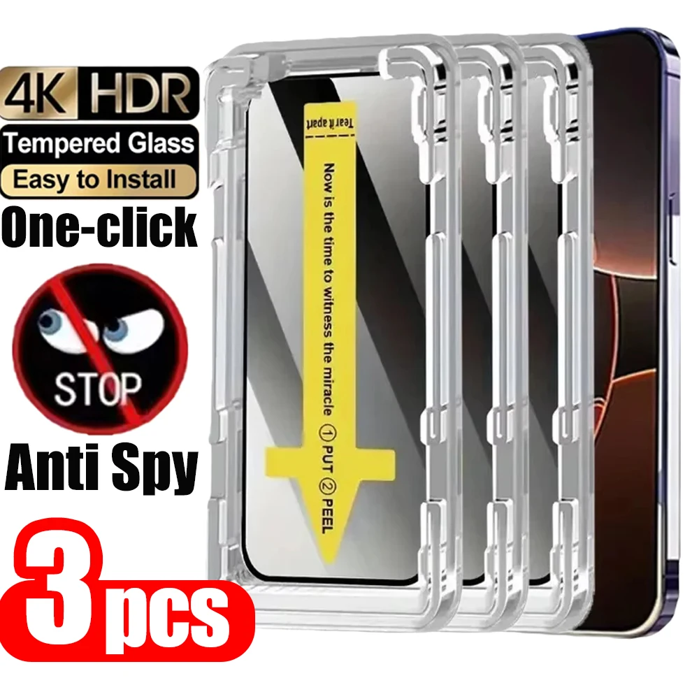 3Pcs Privacy Screen Protector For Samsung S25 Ultra S22 S23 S24 Plus FE A30 A50 A35 A34 A55 5G Tempered Glass Anti Spy Film