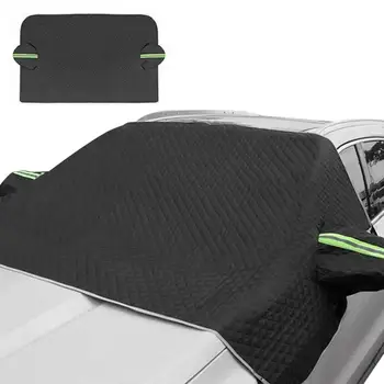Front Window Car Snow Cover Car Sun Shade Cover Front and Side Windows Mirror Cover Protector Protection from Sun UV Snow Ice