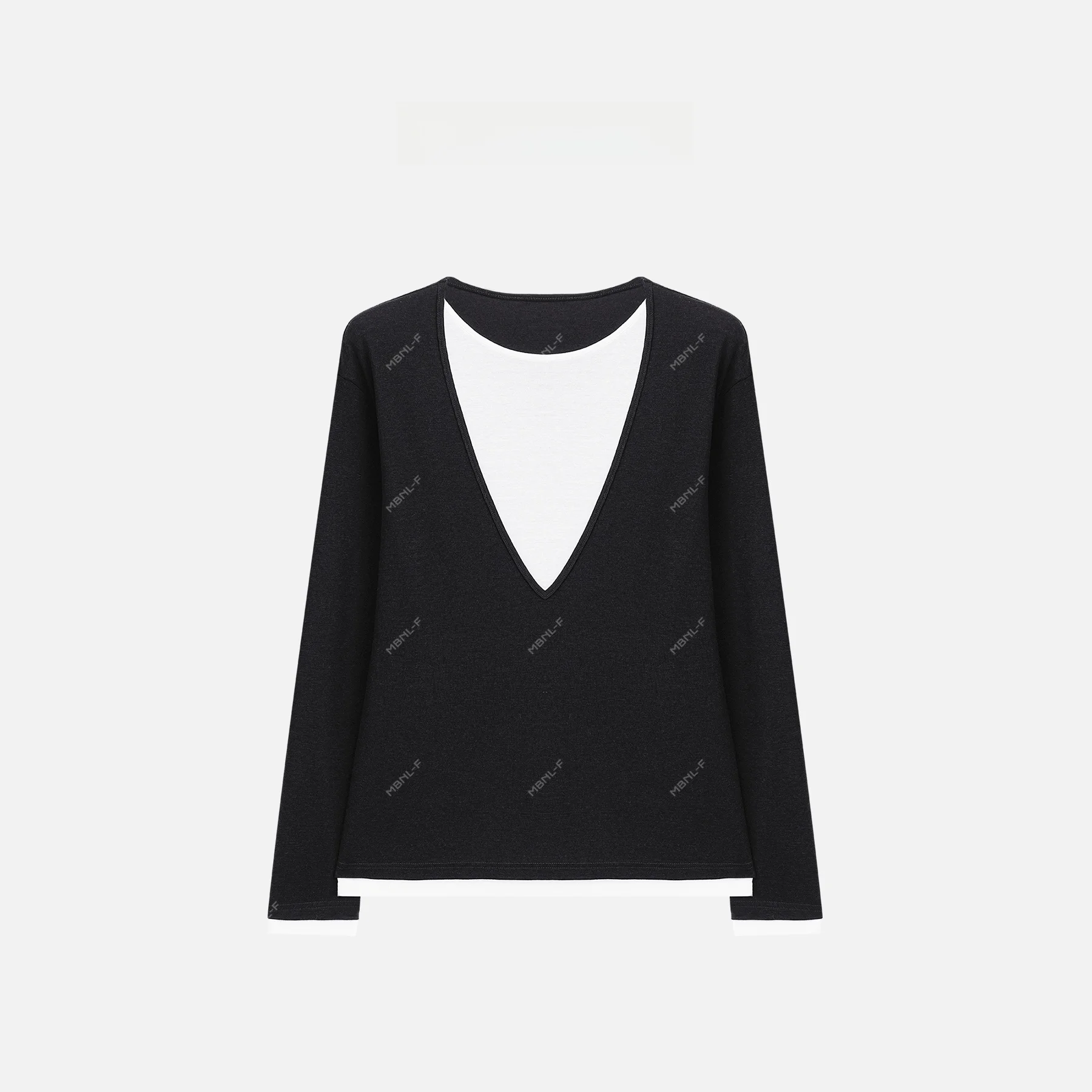 

Новинка MBNLF: Женская футболка с V-образным вырезом, повседневная, прямого кроя, с длинными рукавами, осенняя, комфортная, из смесового лиоцелла...