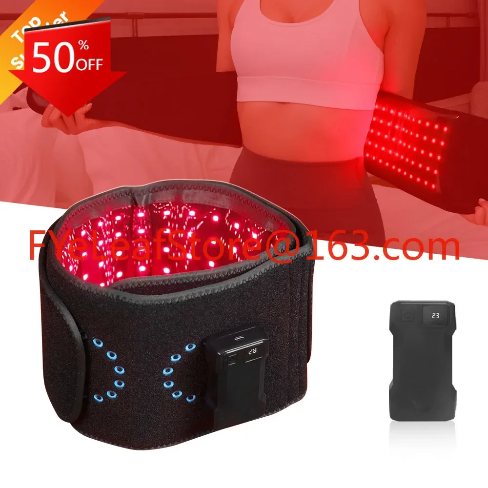 

6000mah Battery Pain Relief Infrared Therapy Belt With Pulse Function Red Light Therapy 660nm 850nm Light Therapy Belt