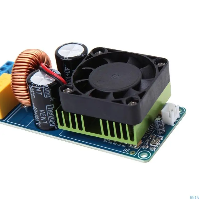 R91A IRS2092S 500W Mono Channel Class D HIFI Power Amp Board I2Q4 Digital Amplifier