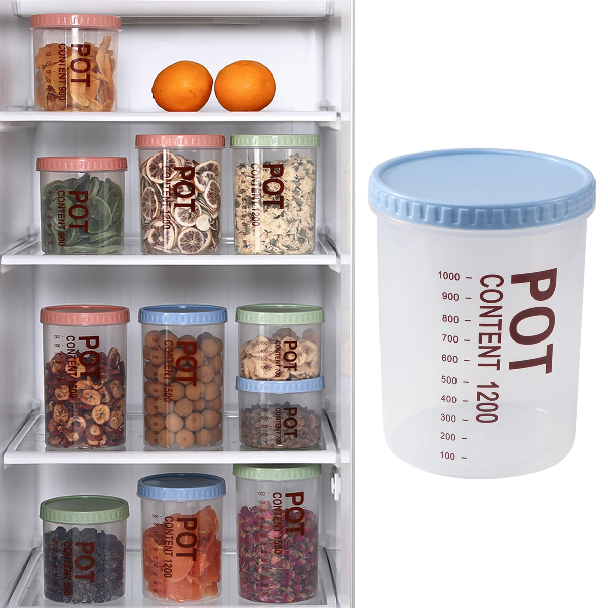 

Wheat Straw Food Storage Jar Sealed Canister Plastic Container Moistureproof Safe For Snacks Grains Spices Nuts