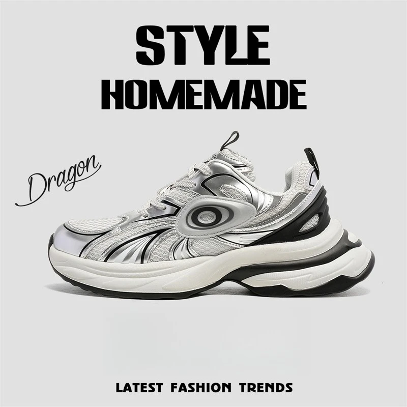 

Men's and Women's 2025 New Style Thick-soled Casual Shoes, Lightweight and Breathable Sports Shoes, Casual Running Shoes