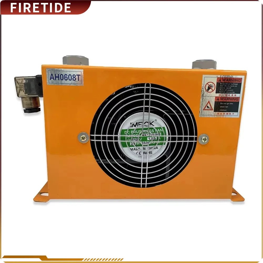 Refrigerador do óleo hidráulico com transmissão do fã Sistema de refrigeração do óleo, móbil, AH0608T-CA, 110V, 220V, 24V, 12V, 60L/min