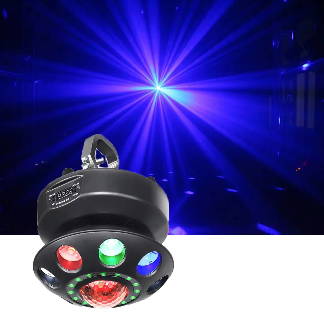 Mehrfarbige bühnen lichter mini ufo led disco licht party lichter 8*3w rgbw led lichter für disco dj hochzeits ereignis nacht party