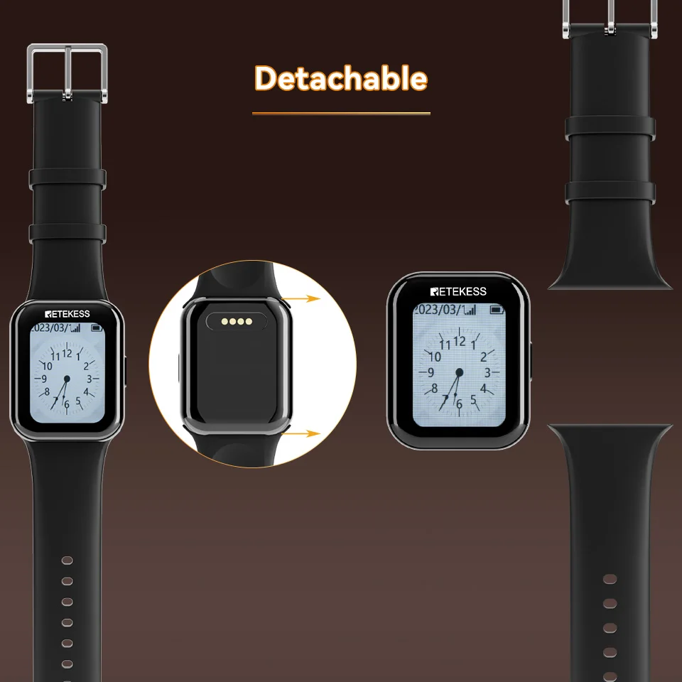 RETEKESS Restaurant-Pager Drahtloses Kellner-Rufsystem TD113 Wasserdichte Touch-Uhr T117 Rufknopf für Café, Bar, Shisha-Shop, Hotel – Detail 13