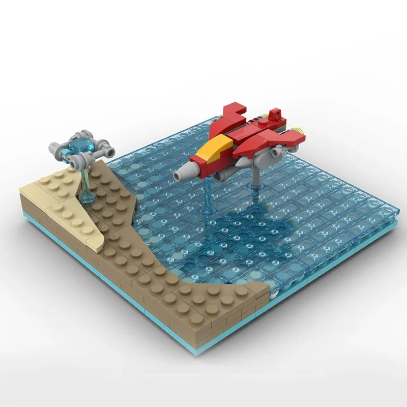 

388 деталей MOC Shmup Micro Diorama MK-II: Конструктор, Рождественский подарок, Интерактивная развивающая игрушка для детей и всей семьи