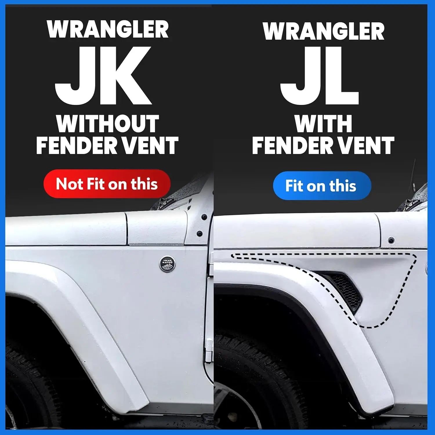 Running Boards for 2018-2026 Jeep Wrangler JL 4-Door, Steel, Textured Black, Drop Step Design