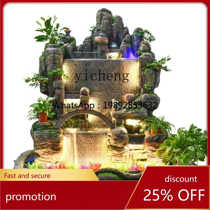 

ZML Декоративный фонтан для сада и двора, пруд для рыбок, ландшафтный декор, водопад с камнями, циркулирующая вода