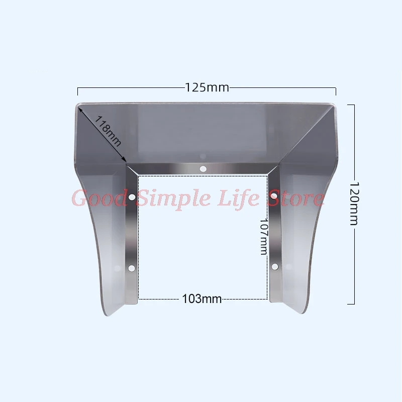 Stainless Steel Protection Rain Waterproof Metal Cover for Socket Door Lock RFID Access Control Machine System Reader Doorbell
