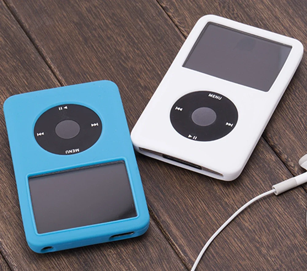 Penutup cangkang casing pelindung silikon klasik untuk iPod 6th 80gb 120gb 7th klasik tipis 160gb