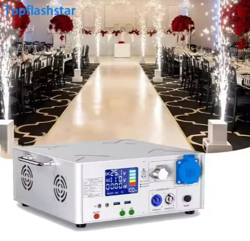 Battery Pack 1000W Wireless Control Portable Power Battery Wireless Charging Base Cold Spark Machines Stage FX