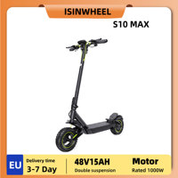 isinwheel S10 Max Adult Electric Scooter 1000W Motor 48V15Ah Battery  Escooter 10\