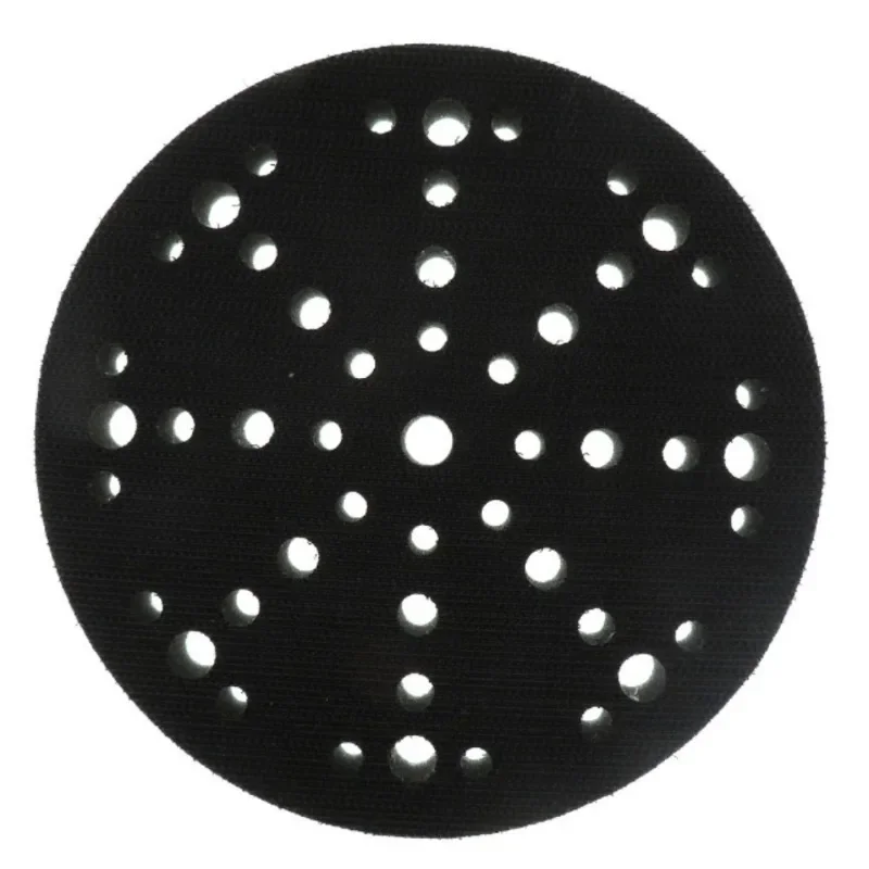6-Inch 49 Holes Hook and Loop Soft Sponge Cushion Interface Buffer Pad Sponge Cushion Self-adhesive Sandpaper Disc Polishing