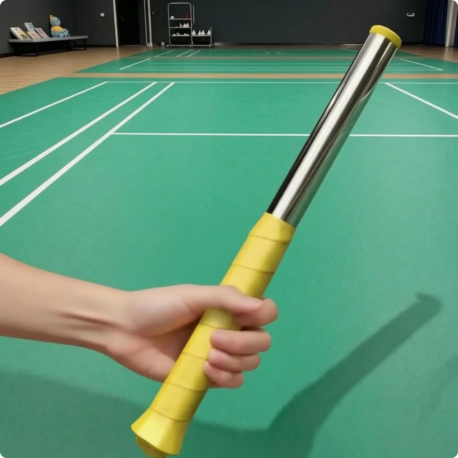 Audible Badminton Swing Trainer for Release Timing Mastery with Adjustable Tension for Power Training