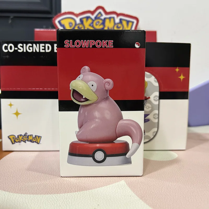 Figura de Pokémon movible para niños, modelo de Pikachu, Gengar, Psyduck, versión Q, Slowpoke, Mewtwo, juguete Kawaii, regalo de cumpleaños