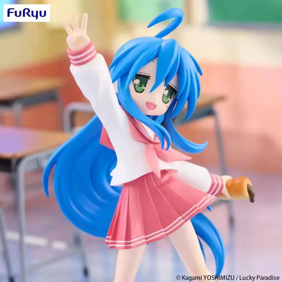 17cm Anime Lucky Star Izumi Konata Figur Niedliche Matrosenuniform Figurine Modell Spielzeug Tischdekoration Wohndeko Sammlerstück Geschenk – Detail 1