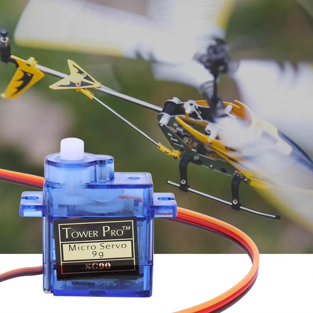 Sg90 9G Micro Digital Servo Motor 180/360Degree Fixed-Wing Micro Gear for Servomotor Car Toy Airplane Helicopter Aircraft Models