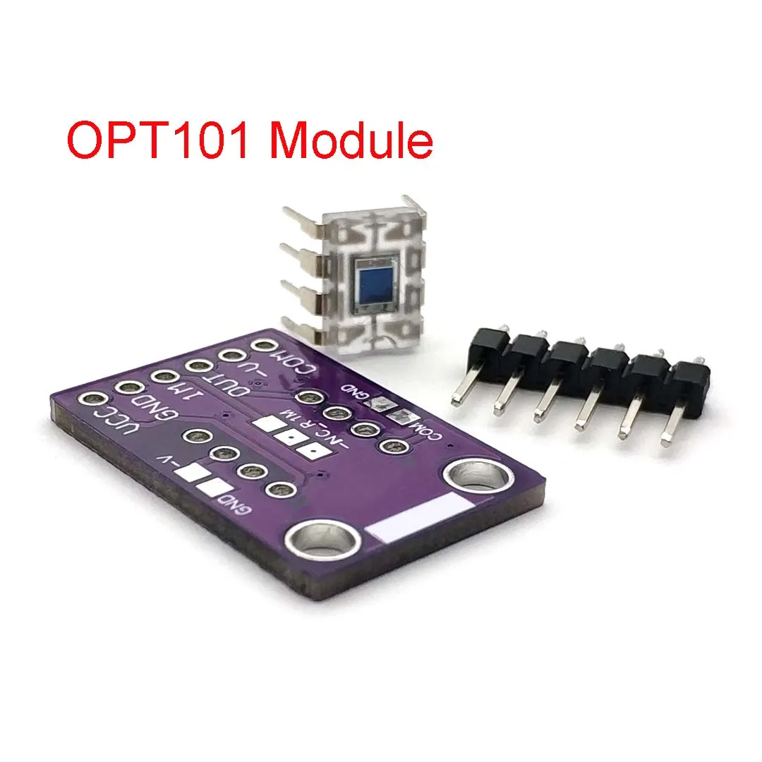 OPT101 Light Analog Light Intensity Sensor Module Single Chip Photoelectric Diode 14KHz CJMCU-101 TEMT6000