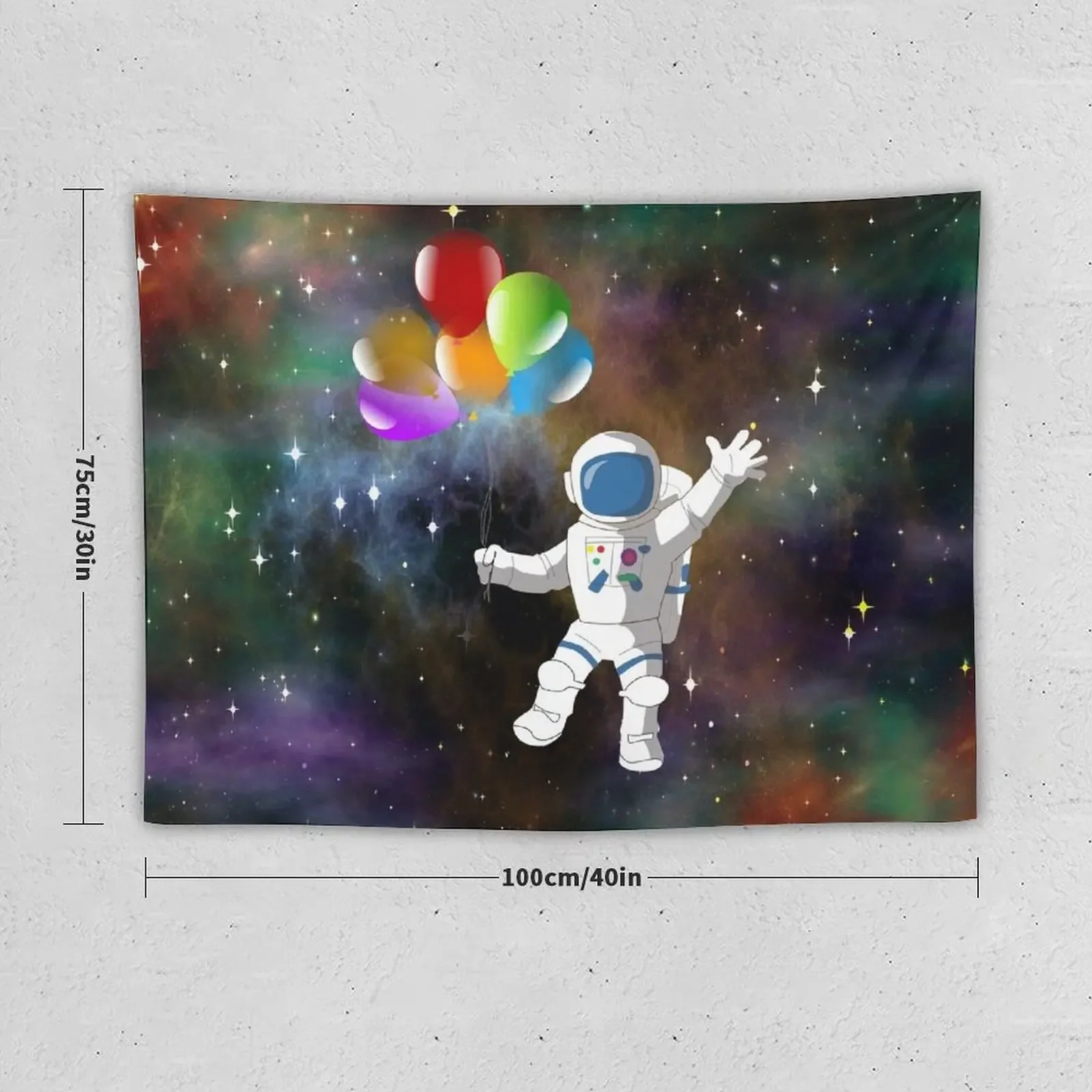 Astronaut with Balloons Tapestry Decorative Wall Mural Anime Decor Wall Decoration Items Bedroom Decorations Tapestry