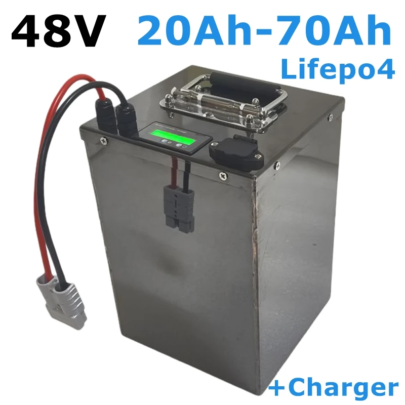 48V 20Ah 30Ah 35Ah 40Ah 45ah 50ah 60ah 70Ah Lifepo4 Lithium Battery for 48V Vehicles Golf Cart tricycle Two-wheeler