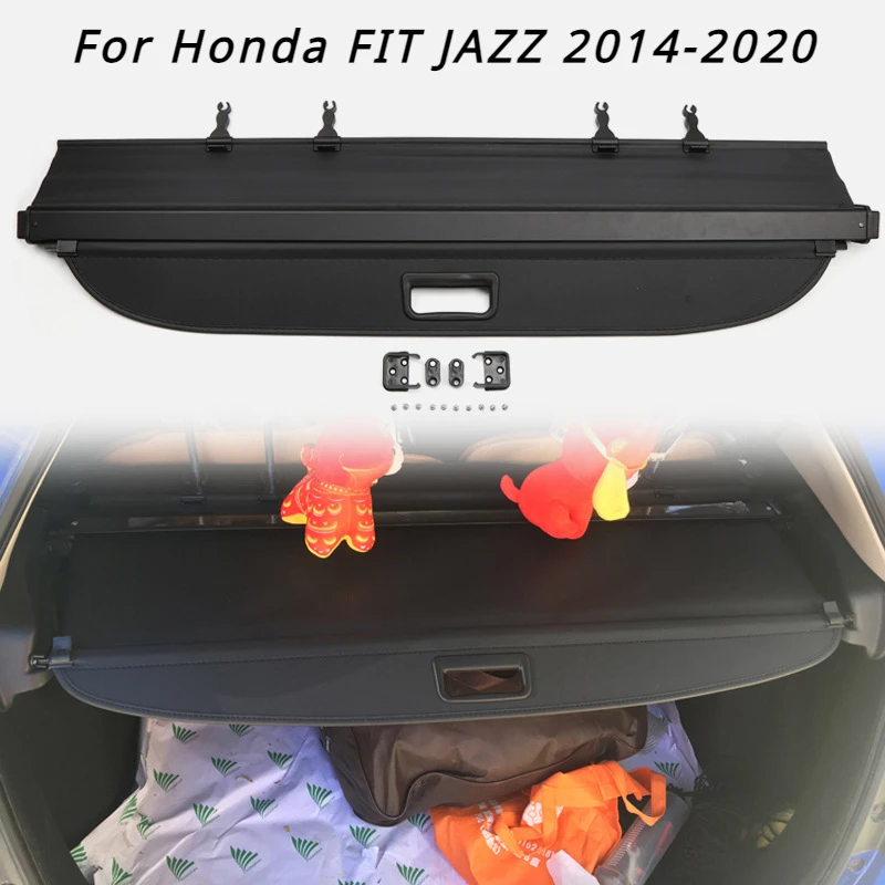 

Trunk Cargo Cover For Honda FIT JAZZ 2014-2020 Security Shield Rear Luggage Curtain Retractable Partition Privacy Car Accessorie