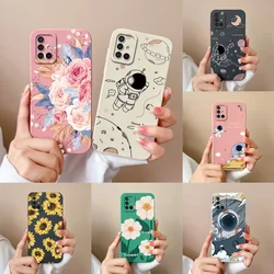 Case For Samsung A51 A71 A31 Phone Cover Flower Soft Liquid Silicone Camera Lens Protection Bumper For Samsung Galaxy A 51 71 31