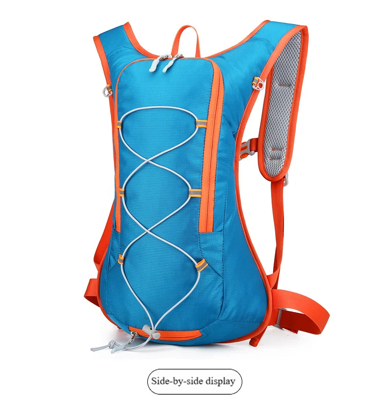 Wasserdichter Fahrradrucksack, mehrfarbig, große Kapazität, kompatibel mit Trinkblase, reflektierend, für Laufen und Wandern, leichter Rucksack – Detail 19