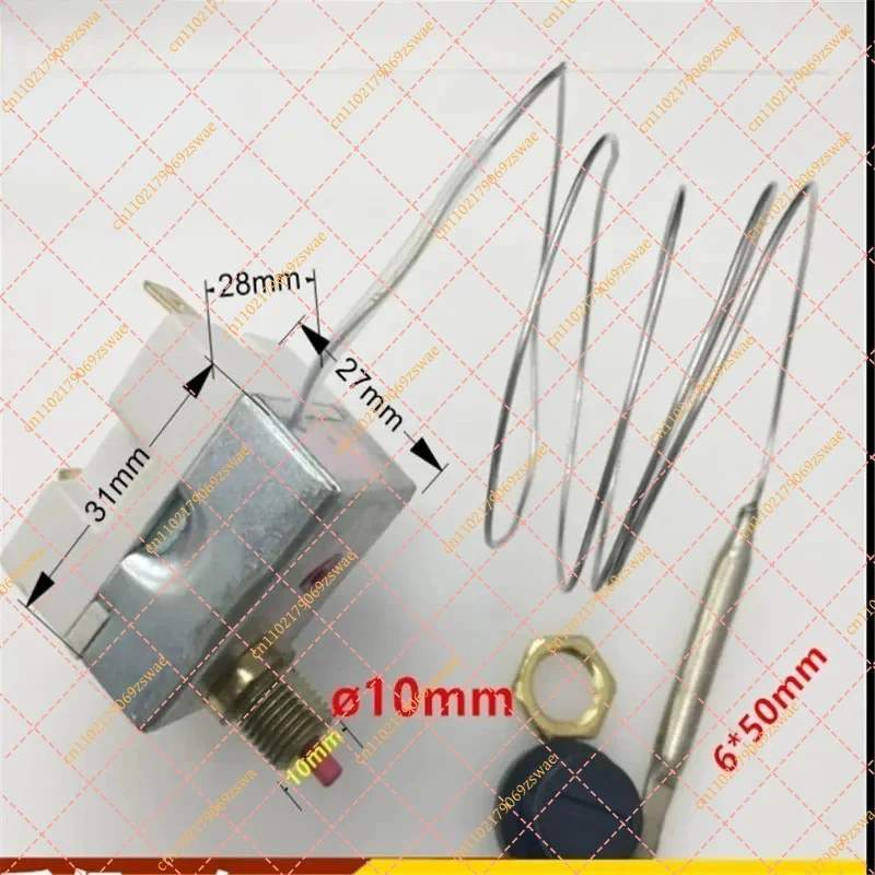 16A 250V Manual Reset Thermostat TY316-8-240B-S1 | 230-240C Overheat Protection for Commercial Fryer