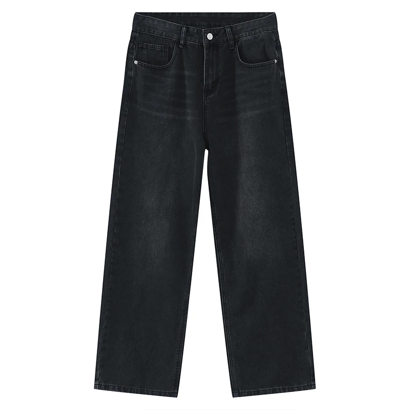IEFB Herren Koreanische Sle Straight Wide Leg Jeans Faionable And Sli Herrenbekleidung Accory