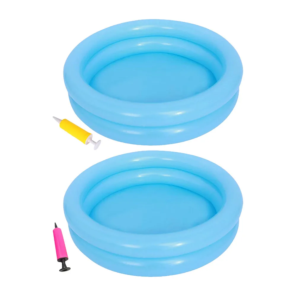 

2 Sets Swimming Pool Children Inflatable Outdoor PVC Children's Enflatable Kids Playing