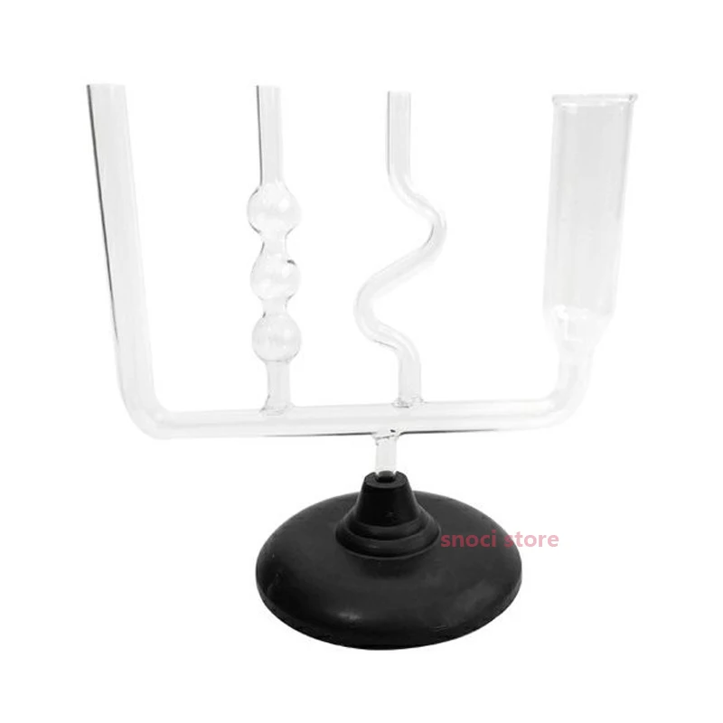 Connectors, experimental equipment for mechanical liquid pressure, plastic or glass teaching instrument with base 1Piece