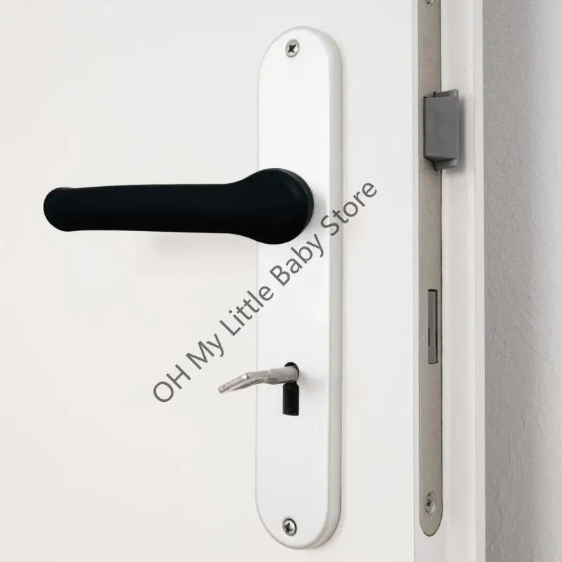 مجموعة M76C مكونة من قطعتين من غطاء غطاء مقبض الباب السيليكون لسلامة الأطفال ومقاومة الكهرباء الساكنة #2