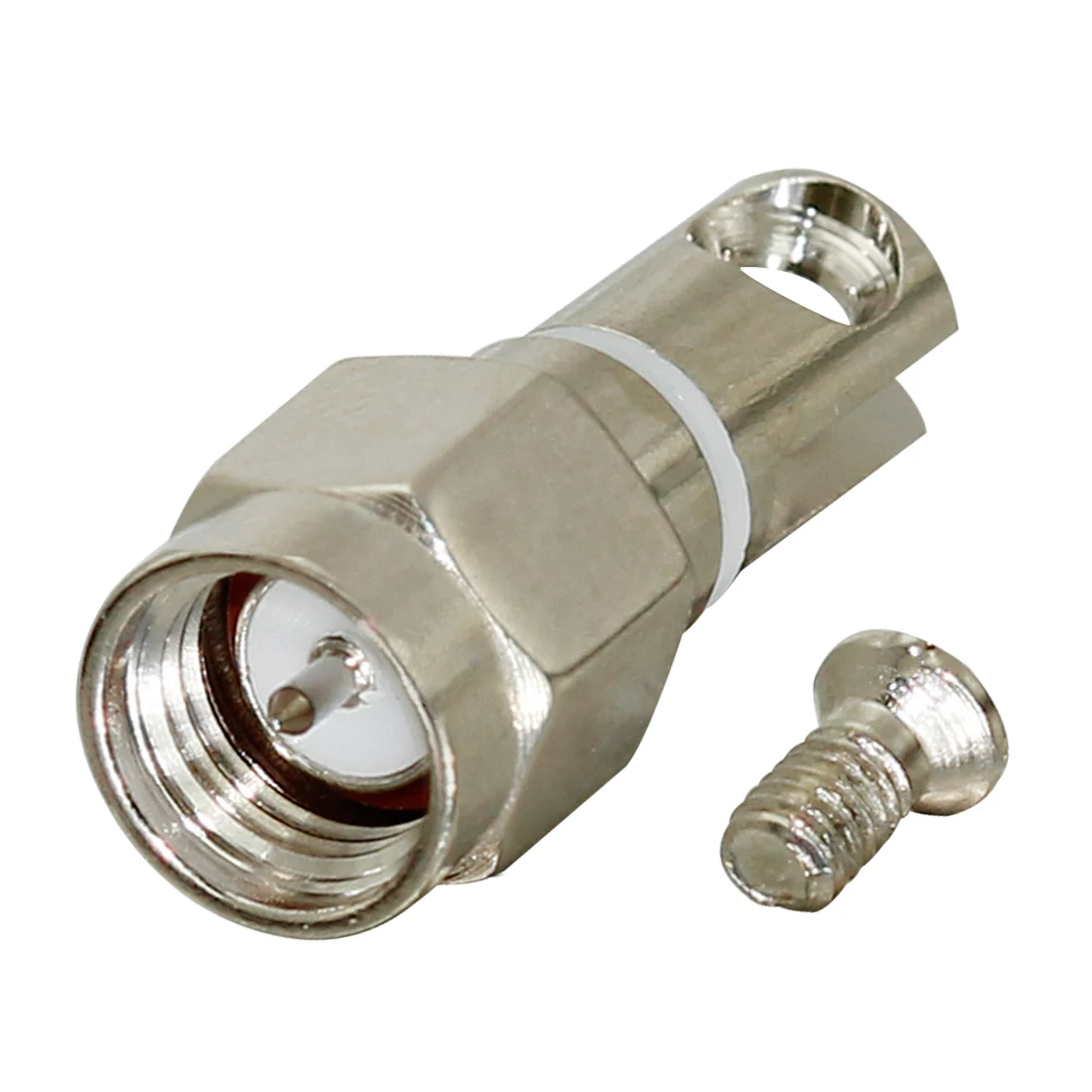 1pc SMA/BNC Male Plug M4 Thread RF Connector  Screw For Telescopic Antenna Socket NEW