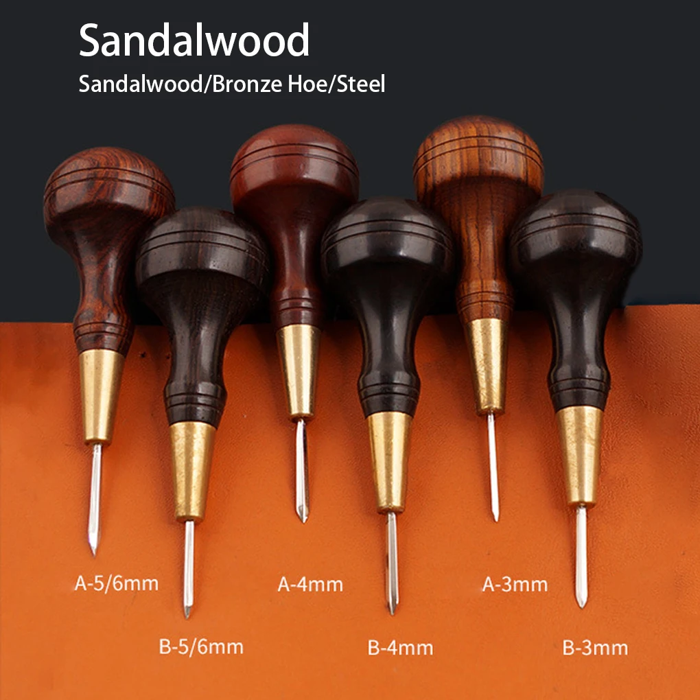 

Leather Awl Round Hole Puncher Portable Stitching Holes Punch Tool