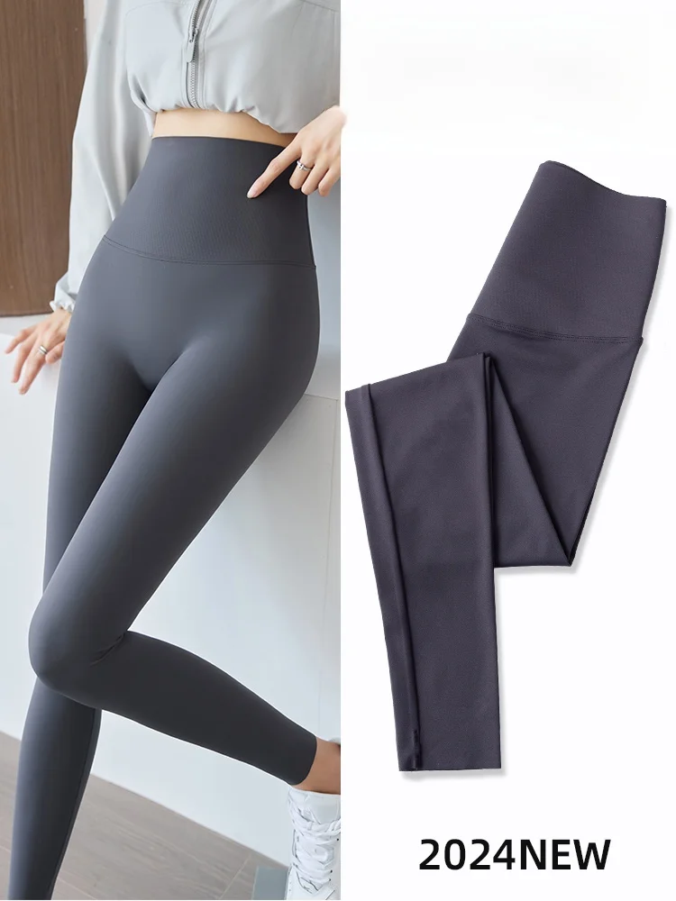 

High Waist Thin Yoga Pants Women's Fitn Trousers Spring New Sle ark Finet Pants Sl Underwear Bot