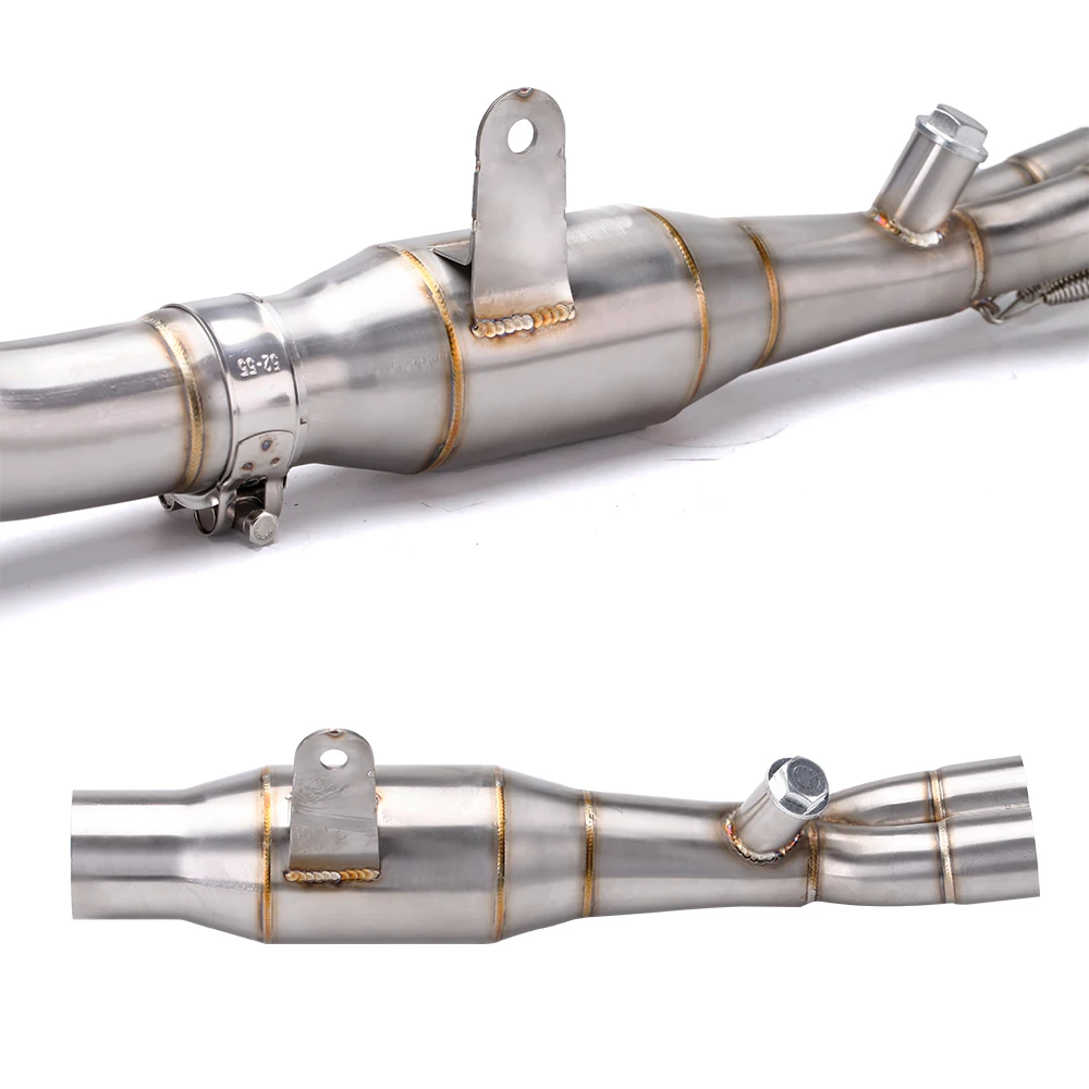 Slip On Motorrad Auspuff Escape System Header Rohr Vorne Mitte Link Rohr Für Honda CBR500 CBR500R CBR500R 2013-2024