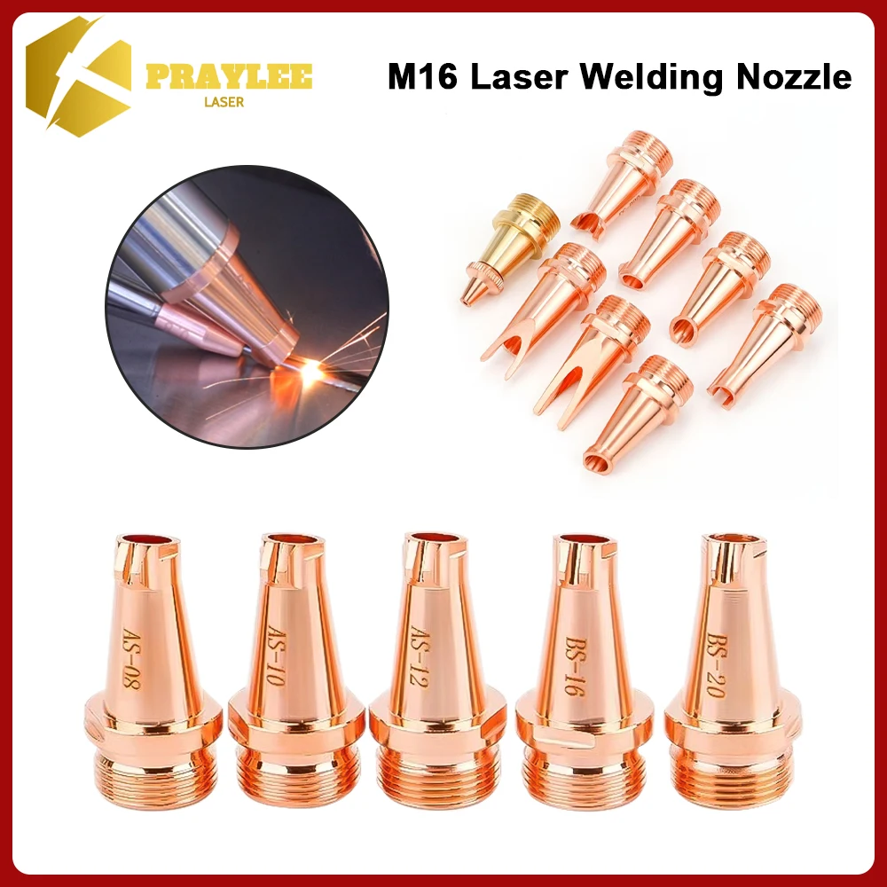 M16 Laser Welding Nozzle AS-1.2 DS-1.6 Laser Copper Nozzle Guide Wire Nozzle 1.0 1.2 1.6 2.0 for SUP Handheld Laser Welding Head