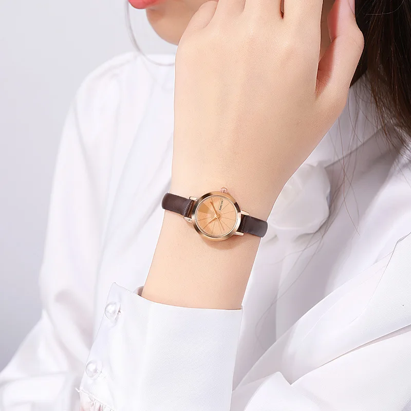 New Fashion Women\'s Watch Simple Retro Leather Small Round Dial High Quality Ladies Quartz Wristwatches Часы Женские Наручные