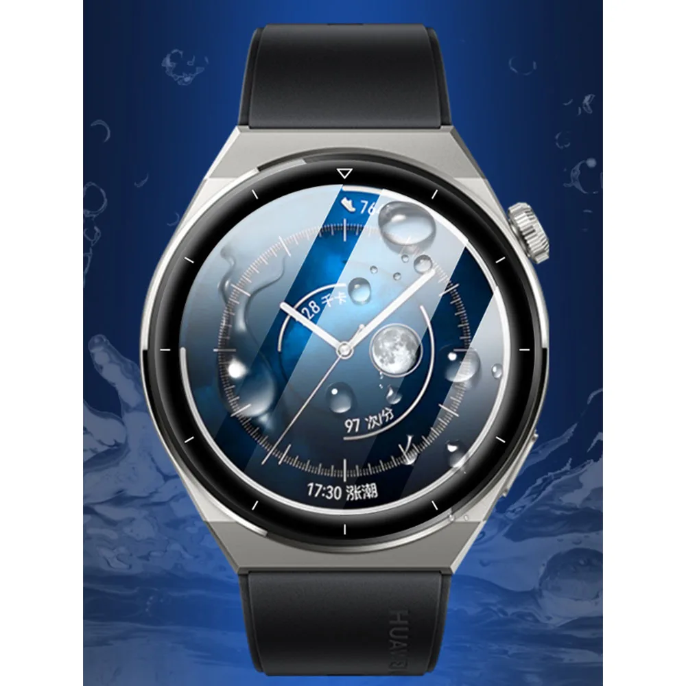 Защитная пленка для экрана, полное покрытие для Huawei Watch GT3 Pro 43 мм, 46 мм, защитная пленка для умных часов, 3D композитные аксессуары для часов