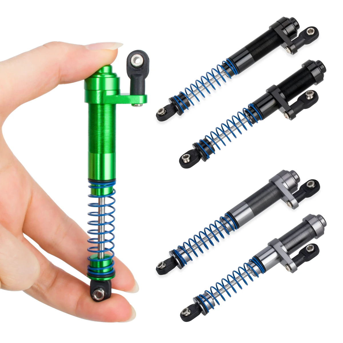 

Metal Adjustable Shock Absorbers Oil Damper 80-100mm for 1/10 RC Crawler Car Axial SCX10 90046 Capra TRX4 Redcat Gen8 Upgrade