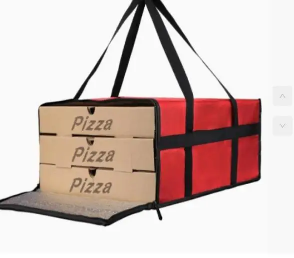 

Insulated Delivery Bag for Pizza Thermal Food Carrier Large Interior Waterproof Design Takeout Catering Outdoor Use