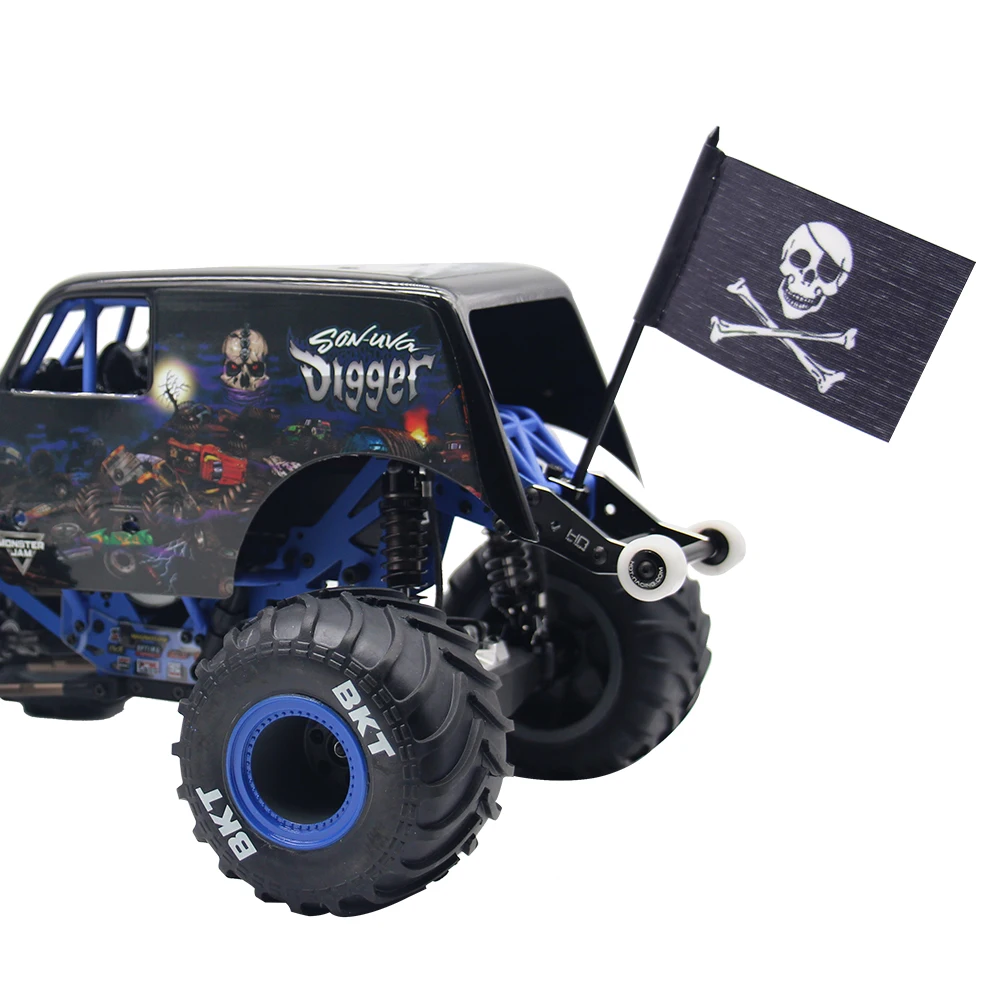 Hot Racing 1/18 Jolly Roger Flag W/Alum. Mount Grom - view 2
