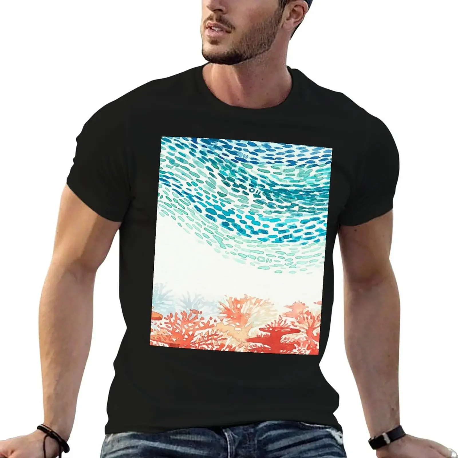 

CORAL REEF T-Shirt funny shirt cotton cotton man t-shirts shirts men graphic