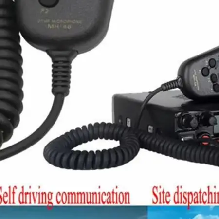 MH48A6J Radio Microphone with Backlit Keypad and Coiled Cable for Yaesu FT7800R FT8800 FT8900R FT7900R FT1807 FT1907