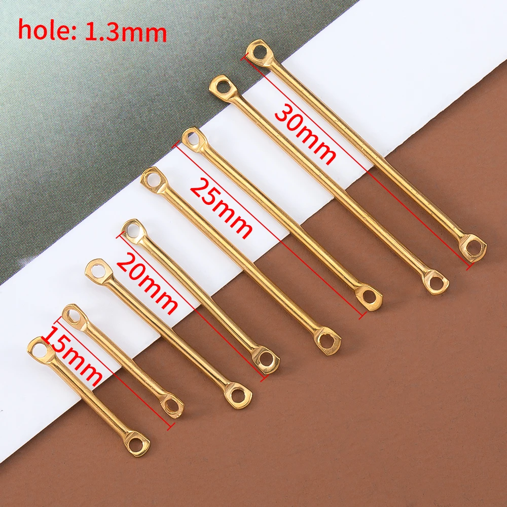 20 Pieces 15-30mm Stainless Steel Flat Head Connector for DIY Earrings Necklace Jewelry Making - view 4