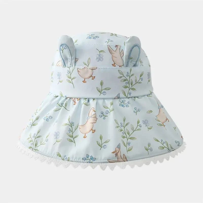 

Spring and Summer Cotton Cartoon Print Visors Baseball Cap Adjustable Sun Cap For Boys and Girls 02